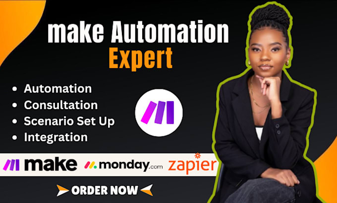 Gig Preview - Make com automation, make crm, monday automation, make com fix, zapier