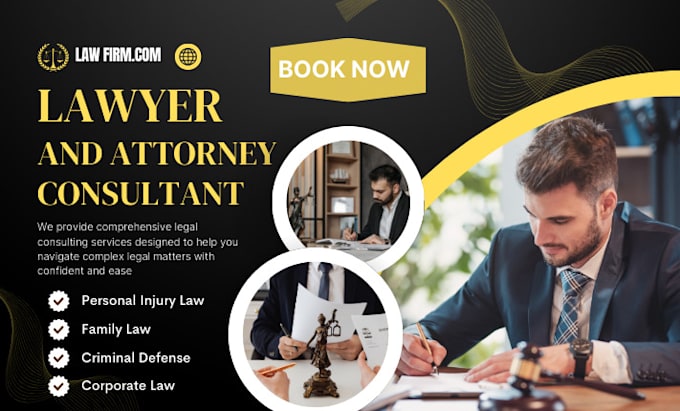 Gig Preview - Design notary website lawyer attorney website law firm website landing page