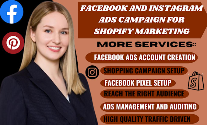 Gig Preview - Setup facebook and instagram ads campaign for shopify marketing