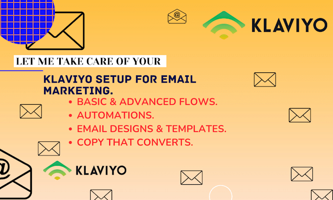 Gig Preview - Klaviyo setup for email marketing for ecommerce stores