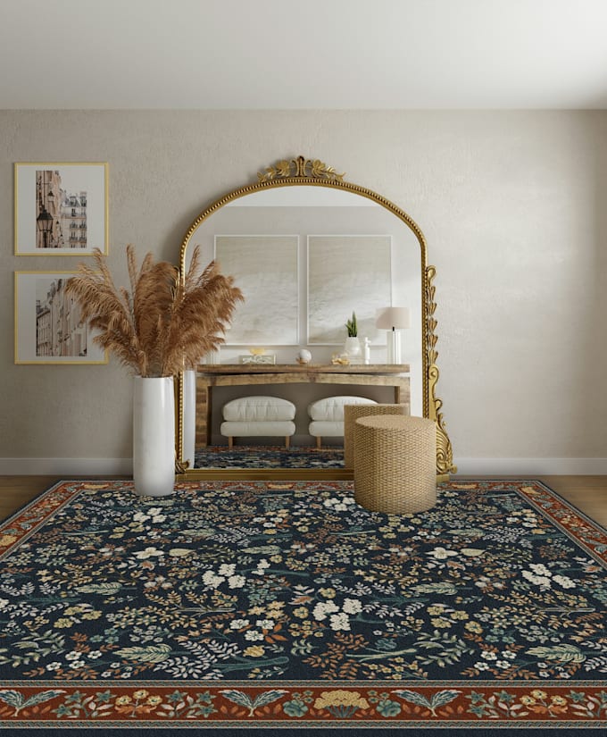 Gig Preview - Create rugs, carpet design as per your interior