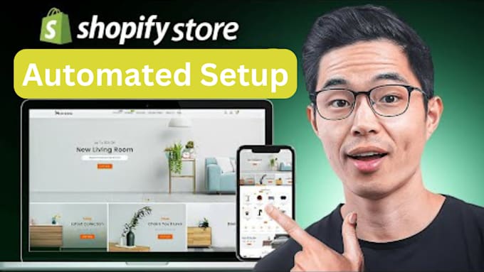 Gig Preview - Setup automated dropshipping shopify store website