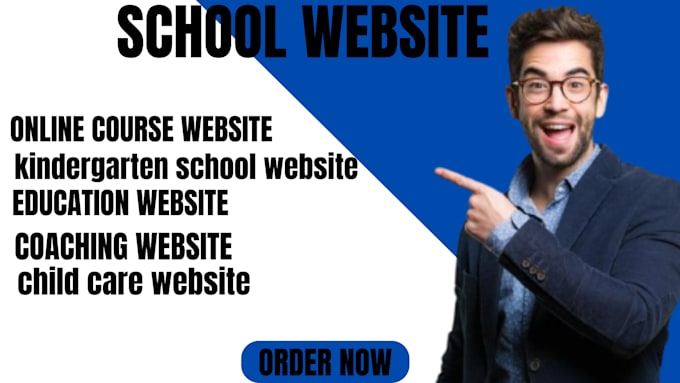 Gig Preview - Create school website, education website, daycare website, online course website