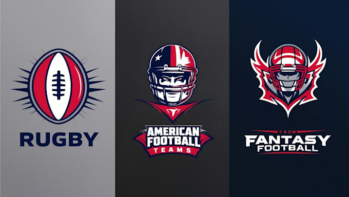 Gig Preview - Create rugby, american football, and fantasy football logo teams