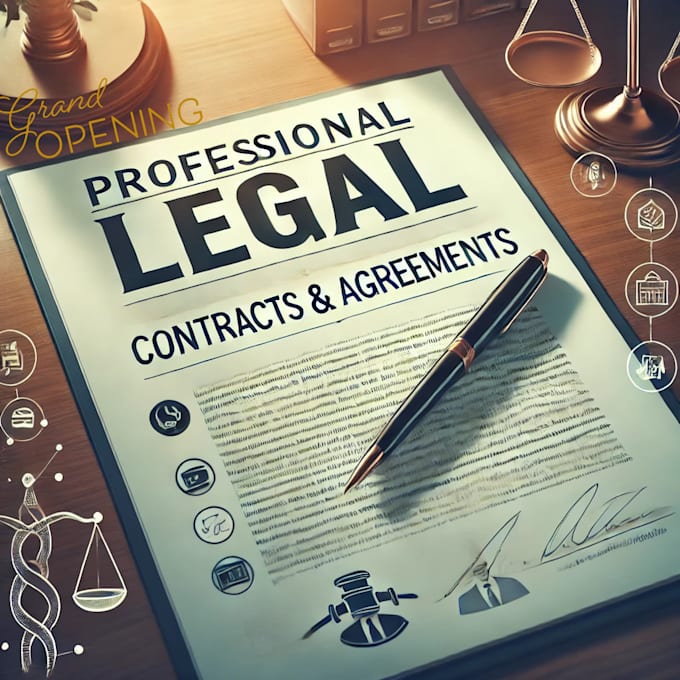 Gig Preview - Draft professional legal contracts and agreements for your business