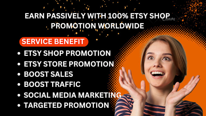 Gig Preview - Promote and advertise your etsy, shopify, ebay and amazon stores to boost sales