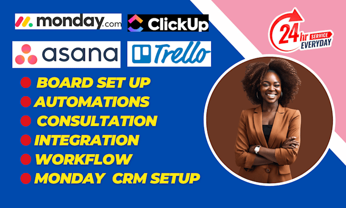 Bestseller - set up your monday CRM monday clickup project management