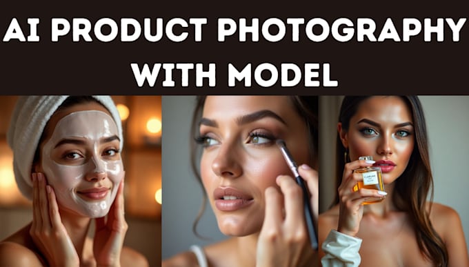 Gig Preview - Create ai generated product photography with realistic model for your brand