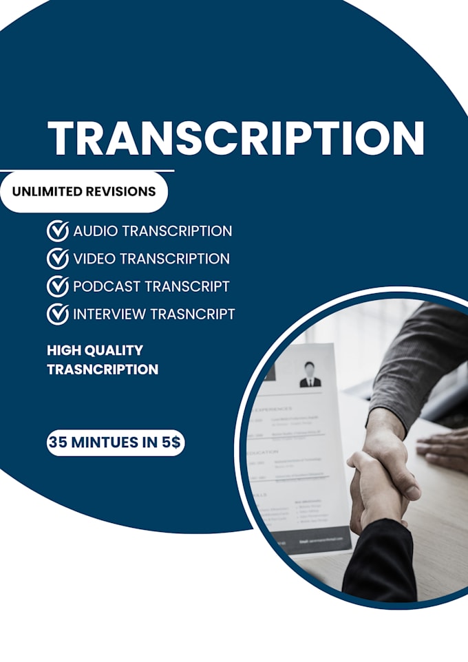 Bestseller - transcribe audio video to text with high quality