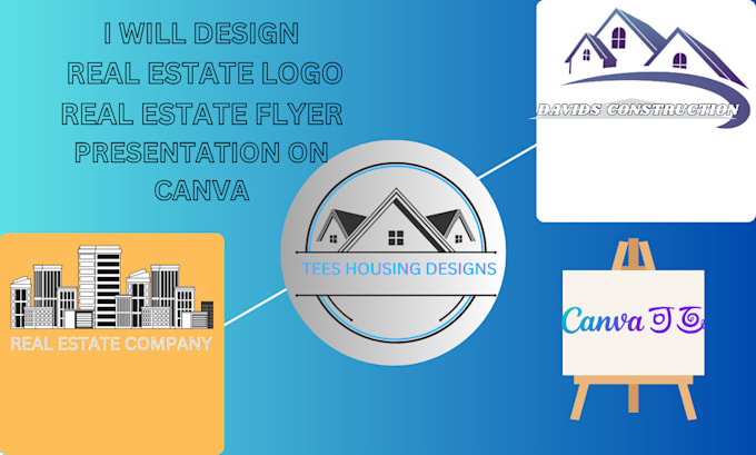 Gig Preview - Design real estate logo real estate flyer presentation on canva