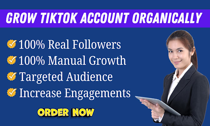 Gig Preview - Organically grow and promote your tiktok account