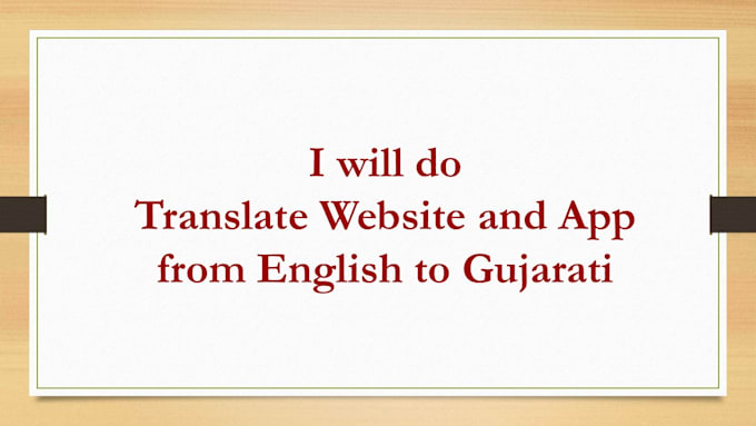 Gig Preview - Localize agriculture websites and apps from english to gujarati