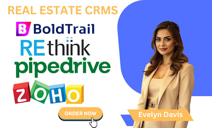 Gig Preview - Setup a custom crms website boldtrail rethink pipedrive  zoho