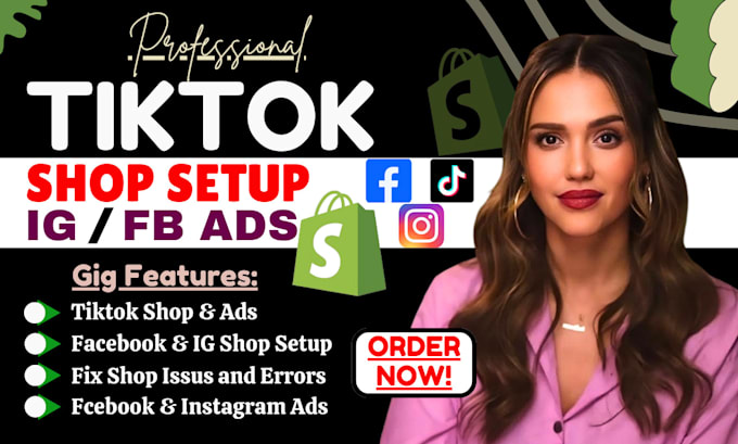 Gig Preview - Setup tiktok shop, tiktok dropshipping, tiktok promotion, tiktok marketing