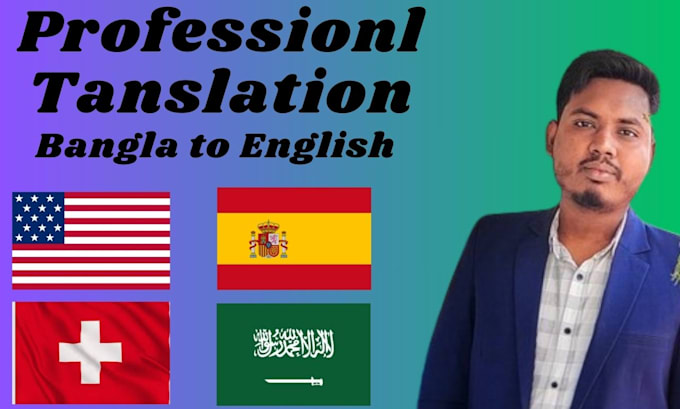 Gig Preview - Professional translate english arabic spanish