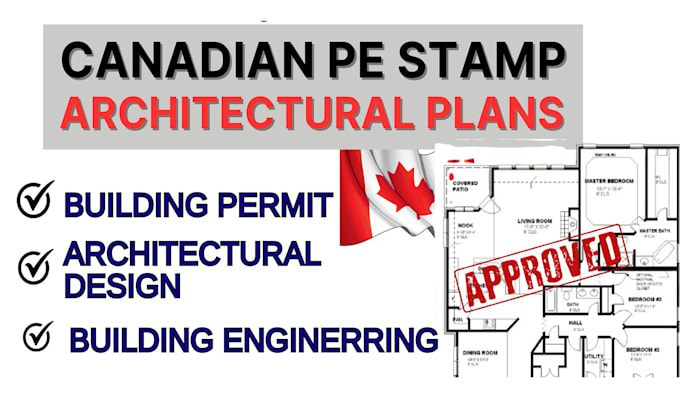 Gig Preview - Provide architectural and structural mep designs with canadian pe stamp