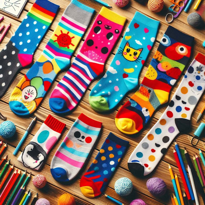 Gig Preview - Make a unique socks design for your brand