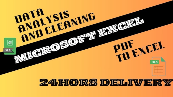 Gig Preview - Do professional excel data cleaning and analysis service