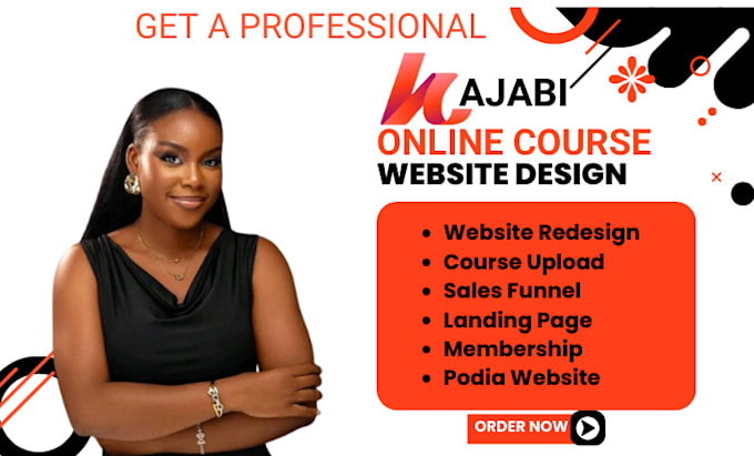 Gig Preview - Kajabi website design kajabi sales funnel kajabi website teacheable podia