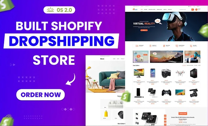 Gig Preview - Develop, design, and launch your ecommerce shopify website