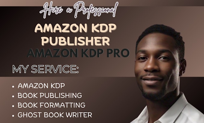 Gig Preview - Do amazon kdp book publishing, book formatting, self publishing on amazon kindle