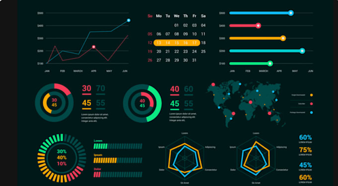 Gig Preview - Create stunning data visualizations and dynamic charts