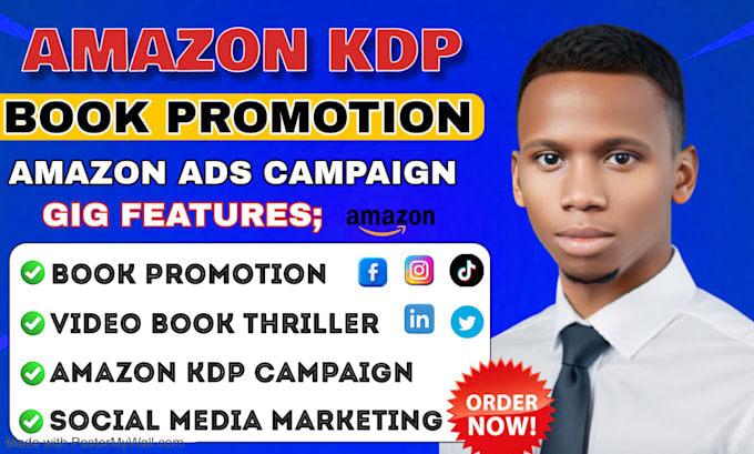 Gig Preview - Do book promotion and ebooks marketing using amazon kdp ads