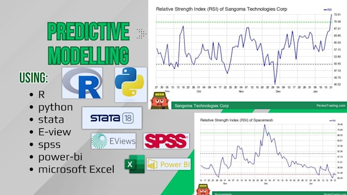 Gig Preview - Do predictive modelling in r programming, python, stata, e view, spss, power bi