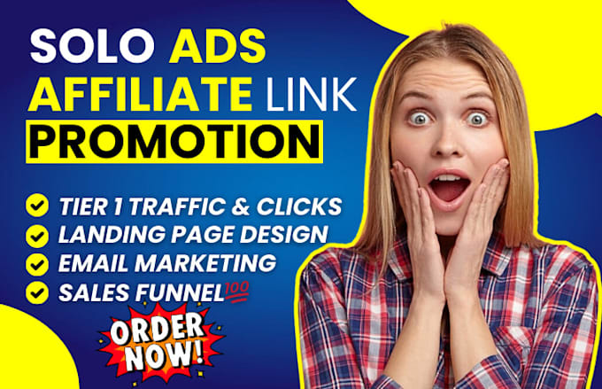 Bestseller - do USA solo ads promotion affiliate link marketing MLM campaign lead sign up