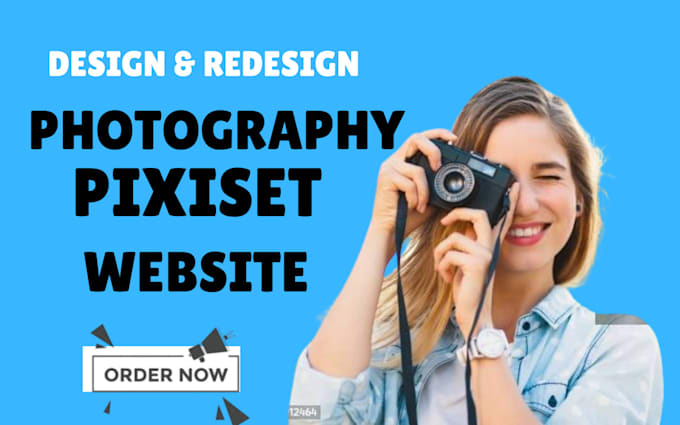 Gig Preview - Design build wordpress wix photography website pixieset photography with booking