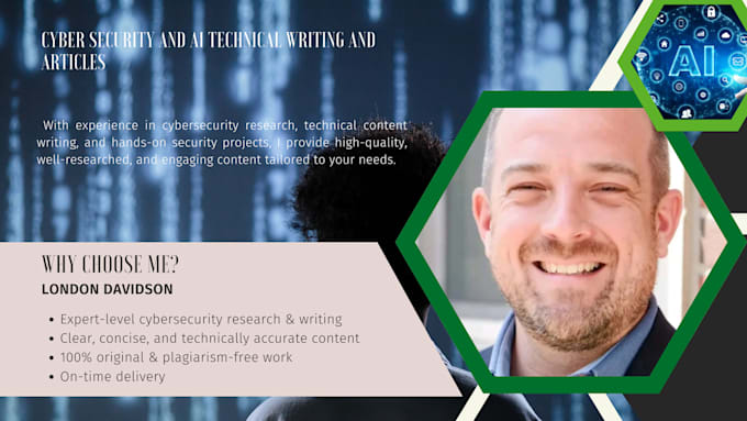 Gig Preview - Do cyber security and ai technical writing and articles