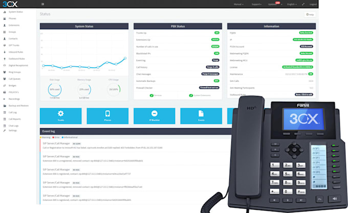 Gig Preview - Configure twillo IVR voip softphone voip number sip trunk 3cx spoof website,api