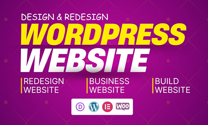 Gig Preview - Wordpress website design, redesign, update, edit, duplicate, copy, clone, revamp