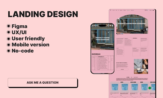 Gig Preview - Do design of landing page for your buisness