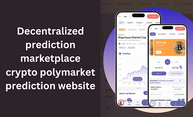 Gig Preview - Decentralized prediction marketplace, crypto polymarket prediction website