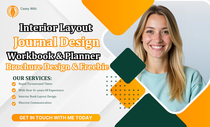 Gig Preview - Help design a digital planner journal design, workbook, brochure design