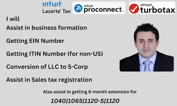 Gig Preview - Assist in business formation , ein,itin and sales tax registration certificate