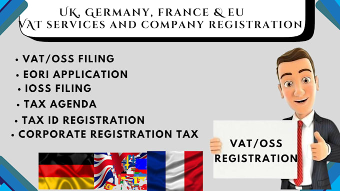 Bestseller - do vat oss registration and tax filing for germany,france,UK,spain,italy