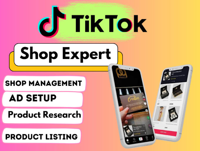 Gig Preview - Set up tiktok shop dropshipping with product hunting listing