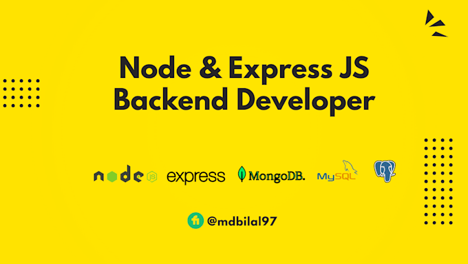 Gig Preview - Be your node js backend developer