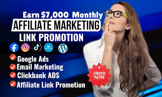 Gig Preview - Click bank affiliate link promotion affiliate link promotion affiliate marketing