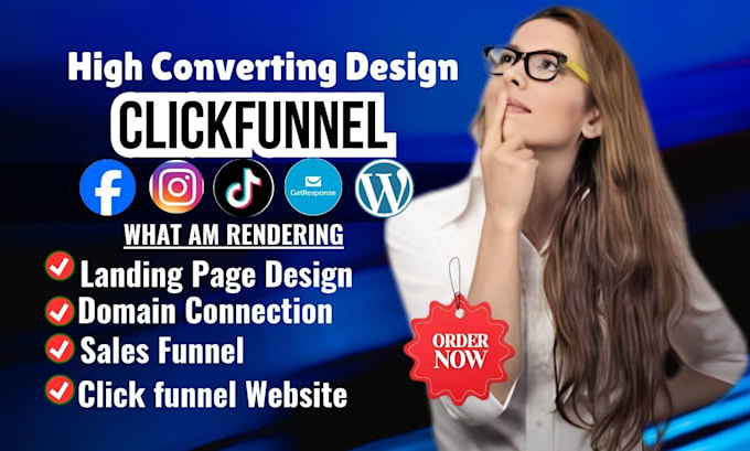 Gig Preview - Design clickfunnels sales funnel,clickfunnels landing page clickfunnels 20