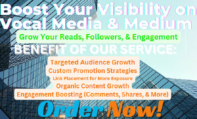 Gig Preview - Promote your vocal media and medium content for organic growth