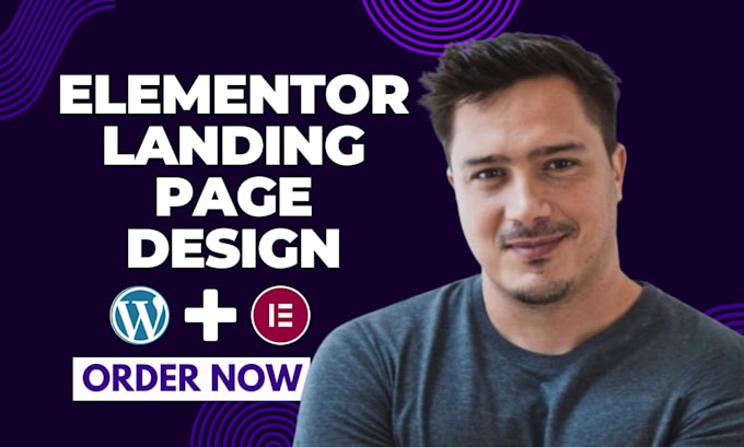 Gig Preview - Create a responsive wordpress elementor landing page for your business website