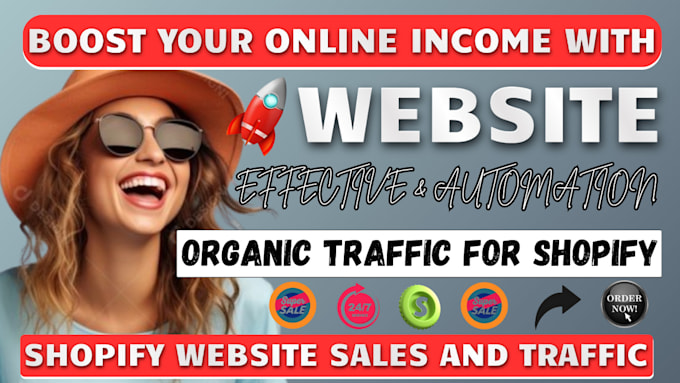 Gig Preview - Do website link promotion, shopify website traffic to boost sales