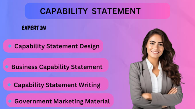 Gig Preview - Do capability statement for contracts