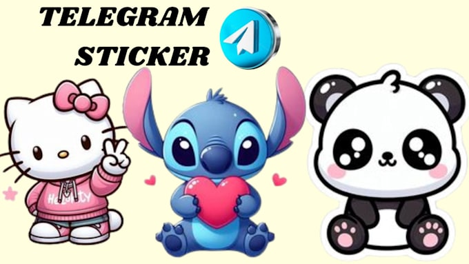 Gig Preview - Draw basic telegram sticker for you