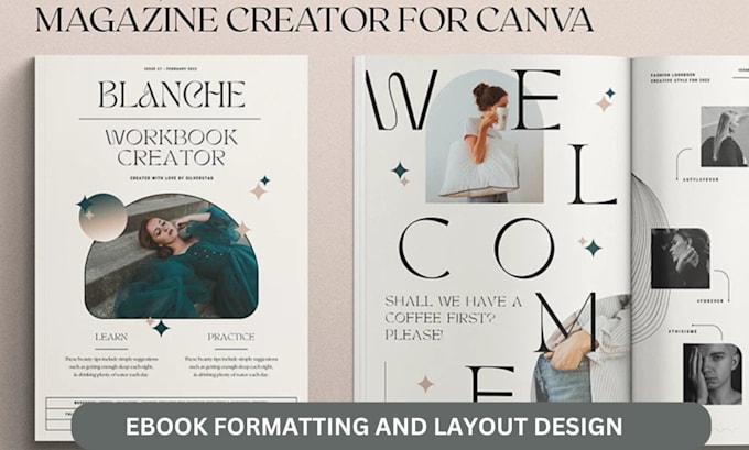 Gig Preview - Canva ebook design, lead magnet, workbook, ebook formatting and layout design