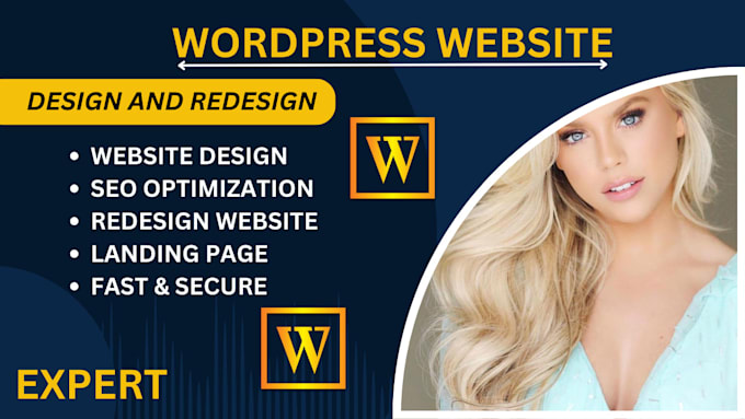 Gig Preview - Do business website, design, redesign wordpress website