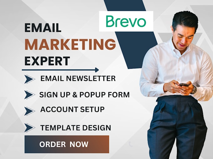 Gig Preview - Do brevo email marketing, newsletter template, email campaign and automation